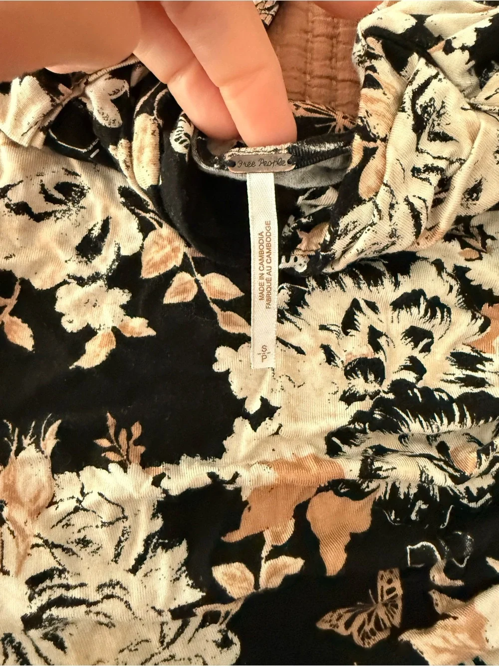Free People floral tank